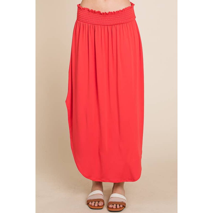 Maxi Skirt-Red