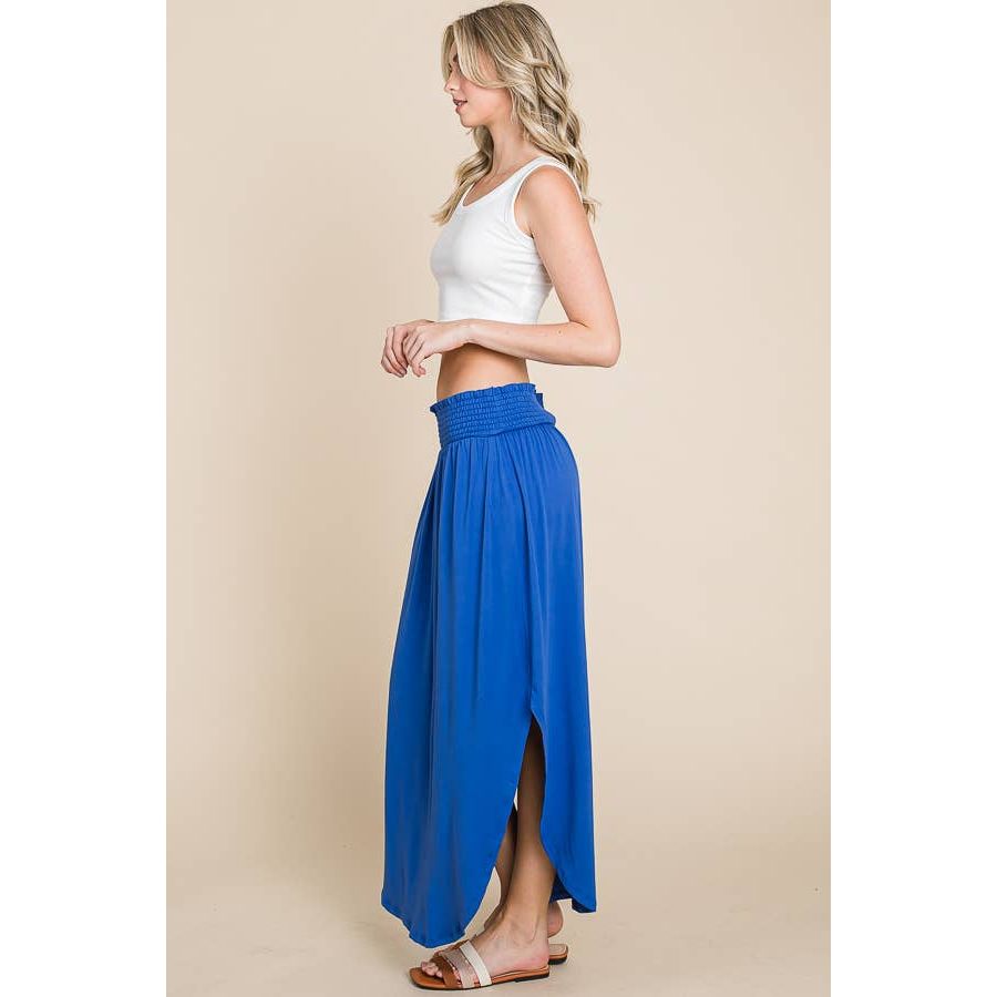 Maxi Skirt-Cobalt Blue
