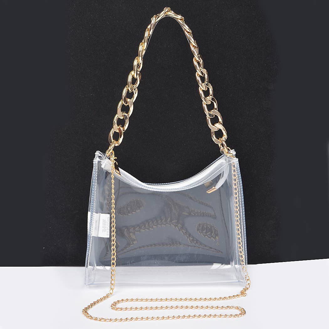 Transparent Big Chain Bag