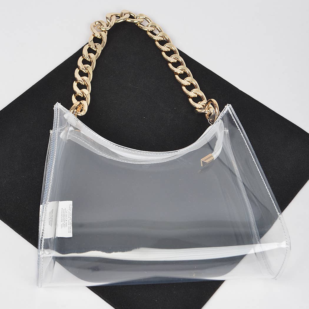 Transparent Big Chain Bag