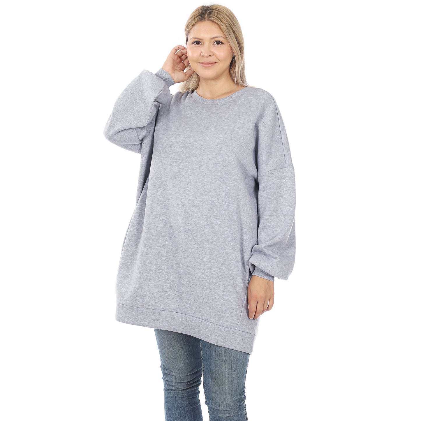 Oversized Sweatshirt-Grey