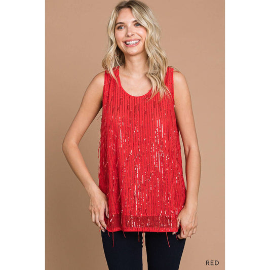 Holiday Sequin Tank